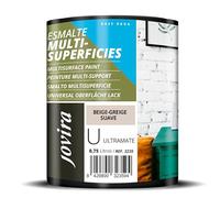 JOVIRA PINTURAS Esmalte Multisuperficies al Agua, Ultramate. Decora y protege superficies de difícil adherencia. (750 Mililitros, Beige-Greige suave) -T