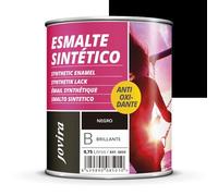 JOVIRA PINTURAS Esmalte Sintético Antioxidante | Brillante |750 ML| Esmalte directo sobre oxido. Para la protección y decoración de superficies de madera, hierro y acero. (750 Mililitros, Negro)