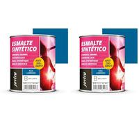 JOVIRA PINTURAS Esmalte Sintético Antioxidante. Esmalte directo sobre oxido. Para la protección y decoración de superficies de madera, hierro y acero. Brillante (750 Mililitros, Azul Luminoso)