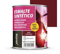 JOVIRA PINTURAS Esmalte Sintético Antioxidante. Esmalte directo sobre oxido. Para la protección y decoración de superficies de madera, hierro y acero. Brillante (750 Mililitros, Rojo Carruaje)