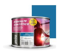 JOVIRA PINTURAS Esmalte Sintético Antioxidante. Esmalte directo sobre oxido. Para la protección y decoración de superficies de madera, hierro y acero. Brillante (250 Mililitros, Azul Luminoso)