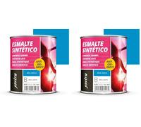 JOVIRA PINTURAS Esmalte Sintético Antioxidante. Esmalte directo sobre oxido. Para la protección y decoración de superficies de madera, hierro y acero. Brillante (750 Mililitros, Azul Ancla)
