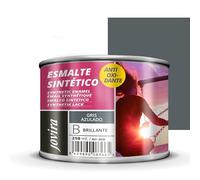 JOVIRA PINTURAS Esmalte Sintético Antioxidante. Esmalte directo sobre oxido. Para la protección y decoración de superficies de madera, hierro y acero. Brillante (250 Mililitros, Gris Azulado)
