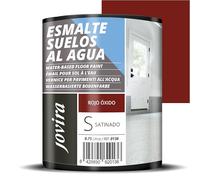 JOVIRA PINTURAS Esmalte Suelos al Agua. Especial para suelos de garajes, almacenes, gimnasios, lavanderías, parques infantiles, pistas deportivas, etc. (750 Mililitros, Rojo Oxido) C-11