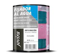 JOVIRA PINTURAS Imprimación Fijador al agua. Sellante incolora para fachadas y paredes interior. (750 Mililitros) E-78