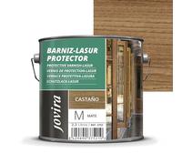 JOVIRA PINTURAS. Lasur Protector Mate. Protege, decora y embellece todo tipo de madera (2,3 Litros, Castaño) G-16