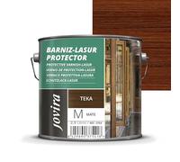 JOVIRA PINTURAS. Lasur Protector Mate. Protege, decora y embellece todo tipo de madera (2,3 Litros, Teka) G-10