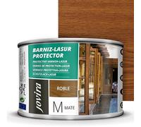JOVIRA PINTURAS Lasur Protector Mate. Protege, decora y embellece todo tipo de madera (375 Mililitros, Roble) G-15