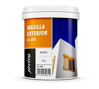 JOVIRA PINTURAS Masilla para exteriores. Especial para enlucido de paredes y fachadas de cemento, ladrillo, hormigón, pinturas plásticas, etc. Lista al uso. (1 Kg)