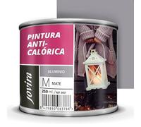 JOVIRA PINTURAS Pintura Anticalórica alta Temperatura |250 ml| Diseñada para decorar, proteger y dar a las superficies un acabado resistente a las altas temperaturas. (250 Mililitros, Aluminio)
