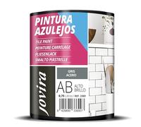 JOVIRA PINTURAS Pintura Azulejos para Cocinas y Baños al Agua. (750 Mililitros, Gris acero)