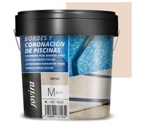 JOVIRA PINTURAS Pintura Bordes y Coronación de Piscinas. Antideslizante especial para renovar los bordes de las piscinas. (4 Litros, Arena) A-33
