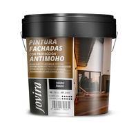 JOVIRA PINTURAS PINTURA FACHADAS ANTIMOHO. Repelente al agua, impermeable y anti fisuras. (15 Litros, Negro Ébano)