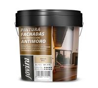 JOVIRA PINTURAS PINTURA FACHADAS ANTIMOHO. Repelente al agua, impermeable y anti fisuras. (4 Litros, Arena Miel)