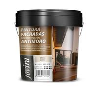 JOVIRA PINTURAS PINTURA FACHADAS ANTIMOHO. Repelente al agua, impermeable y anti fisuras. (4 Litros, Arena Clara)
