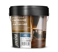 JOVIRA PINTURAS PINTURA FACHADAS ANTIMOHO. Repelente al agua, impermeable y anti fisuras. (4 Litros, Azul Denim)