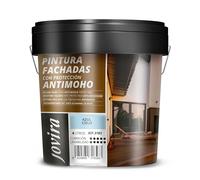 JOVIRA PINTURAS PINTURA FACHADAS ANTIMOHO. Repelente al agua, impermeable y anti fisuras. (4 Litros, Azul Cielo)