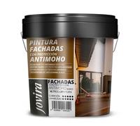 JOVIRA PINTURAS PINTURA FACHADAS ANTIMOHO. Repelente al agua, impermeable y anti fisuras. (4 Litros, Blanco)
