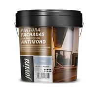 JOVIRA PINTURAS PINTURA FACHADAS ANTIMOHO. Repelente al agua, impermeable y anti fisuras. (4 Litros, Sirena)
