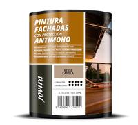 JOVIRA PINTURAS PINTURA FACHADAS ANTIMOHO. Repelente al agua, impermeable y anti fisuras. (750 Mililitros, Beige Canela)