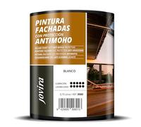 JOVIRA PINTURAS PINTURA FACHADAS ANTIMOHO. Repelente al agua, impermeable y anti fisuras. (750 Mililitros, Blanco) B-11