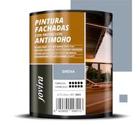 JOVIRA PINTURAS PINTURA FACHADAS ANTIMOHO. Repelente al agua, impermeable y anti fisuras. (750 Mililitros, Sirena)