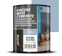 JOVIRA PINTURAS Pintura Mate Cubriente | Colores | Pintura interior-exterior con excelente poder cubriente. (750 Mililitros, Sirena) T