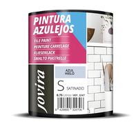 JOVIRA PINTURAS Pintura para Azulejos al Agua, Satinado. Da una imagen nueva a tu cocina y baño. (750 Mililitros, Azul Hielo) -T