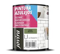 JOVIRA PINTURAS Pintura para Azulejos al Agua, Ultramate. Da una imagen nueva a tu cocina y baño. (750 Mililitros, Verde Musgo) - T