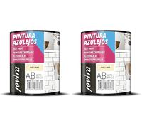 JOVIRA PINTURAS Pintura para Azulejos, Alto Brillo al Agua. Da una imagen nueva a tu cocina y baño. (750 Mililitros, Avellana) B-14 (Paquete de 2)