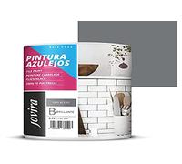 JOVIRA PINTURAS Pintura para Azulejos, Alto Brillo al Agua. Da una imagen nueva a tu cocina y baño. (750 Mililitros, Gris Acero) B-4