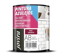 JOVIRA PINTURAS Pintura para Azulejos, Alto Brillo al Agua. Da una imagen nueva a tu cocina y baño. (750 Mililitros, Rojo Granate) -T