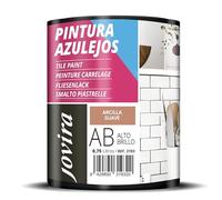JOVIRA PINTURAS Pintura para Azulejos, Alto Brillo al Agua. Da una imagen nueva a tu cocina y baño. (750 Mililitros, Arcilla Suave) -T