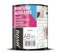 JOVIRA PINTURAS Pintura para Azulejos, Alto Brillo al Agua. Da una imagen nueva a tu cocina y baño. (750 Mililitros, Blanco Brillante) B-10