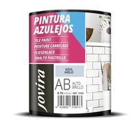 JOVIRA PINTURAS Pintura para Azulejos, Alto Brillo al Agua. Da una imagen nueva a tu cocina y baño. (750 Mililitros, Azul Hielo) -T