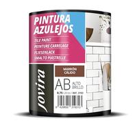 JOVIRA PINTURAS Pintura para Azulejos, Alto Brillo al Agua. Da una imagen nueva a tu cocina y baño. (750 Mililitros, Marrón Cálido) -T