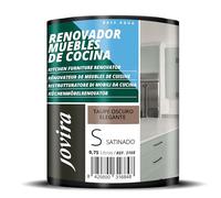 JOVIRA PINTURAS Pintura renovadora para Muebles de Cocina, acabado satinado al agua. Especial para renovar muebles de cocina, puertas, baños, etc. (750 ml, Taupe Oscuro Elegante) T