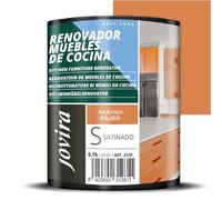 JOVIRA PINTURAS Pintura renovadora para Muebles de Cocina, acabado satinado al agua. Especial para renovar muebles de cocina, puertas, baños, etc. (750 Mililitros, Naranja Pálido) K-20