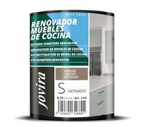 JOVIRA PINTURAS Pintura renovadora para Muebles de Cocina, acabado satinado al agua. Especial para renovar muebles de cocina, puertas, baños, etc. (750 ml, Greige Medio Intenso) T
