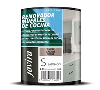 JOVIRA PINTURAS Pintura renovadora para Muebles de Cocina, acabado satinado al agua. Especial para renovar muebles de cocina, puertas, baños, etc. (750 ml, Taupe Cálido Suave) T