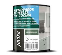 JOVIRA PINTURAS Pintura renovadora para Muebles de Cocina, acabado satinado al agua. Especial para renovar muebles de cocina, puertas, baños, etc. (750 ml, Verde Musgo) T