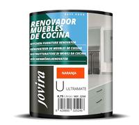 JOVIRA PINTURAS Pintura renovadora para Muebles de Cocina, acabado Ultramate al agua. Especial para renovar muebles de cocina, puertas, baños, etc. (750 ml, Naranja) T