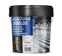 JOVIRA PINTURAS Pintura Suelos, Garajes y Pavimentos Deportivos -11 KG- en general, acabado Mate. Protege y decora las superficies de hormigón, cemento y asfalto. (11 Kg, Blanco) A-14D