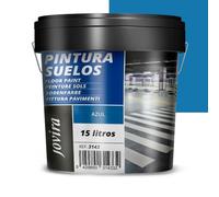 JOVIRA PINTURAS Pintura Suelos, Garajes y Pavimentos Deportivos en general, acabado Mate. Protege y decora las superficies de hormigón, cemento y asfalto. (15 Litros, Azul)