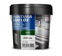 JOVIRA PINTURAS Pintura Suelos, Garajes y Pavimentos Deportivos en general, acabado Mate. Protege y decora las superficies de hormigón, cemento y asfalto. (4 Litros, Verde) A-16