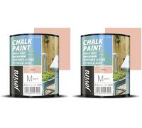 JOVIRA PINTURAS Pintura Tiza - Chalk Paint al Agua Mate. Renueva tus muebles con creatividad. (750 Mililitros, Arena) C-30 (Paquete de 2)