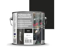 JOVIRA PINTURAS Preparación Antioxidante Metal | 2,3 L | Pintura tratamiento superficies de metal anti oxido. Imprimación uso general, Protección total. Anti oxidante. (2,3 Litros, Negro) D-9