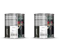 JOVIRA PINTURAS Preparación Antioxidante Metal. Pintura tratamiento superficies de metal anti oxido. Imprimación uso general, Protección total. Anti oxidante. (750 Mililitros, Blanco) D-12