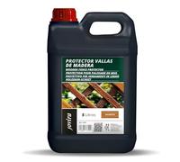 JOVIRA PINTURAS Protector para Vallas de Madera. Emulsión de aceites para proteger la madera. (5 Litros, Marrón) B-36A