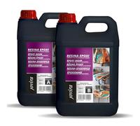 JOVIRA PINTURAS Resina Epoxi Transparente. Para manualidades, obras de arte, madera, mesas creativas madera, joyería artística, artesanía creativa, bricolaje. (8 Kilos (Paquete de 1))